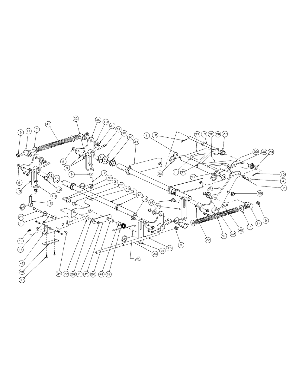 Lift Assembly Diagram and Parts List for M60-KW LC-53AJ8CTX750-29HP-DFI-LC Cub Cadet Lawn Tractor